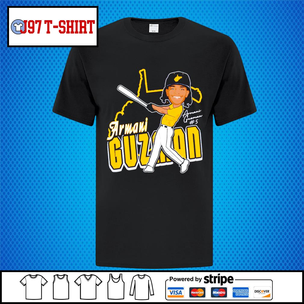 Armani Guzman 2023 West Virginia Mountaineers baseball signature shirt