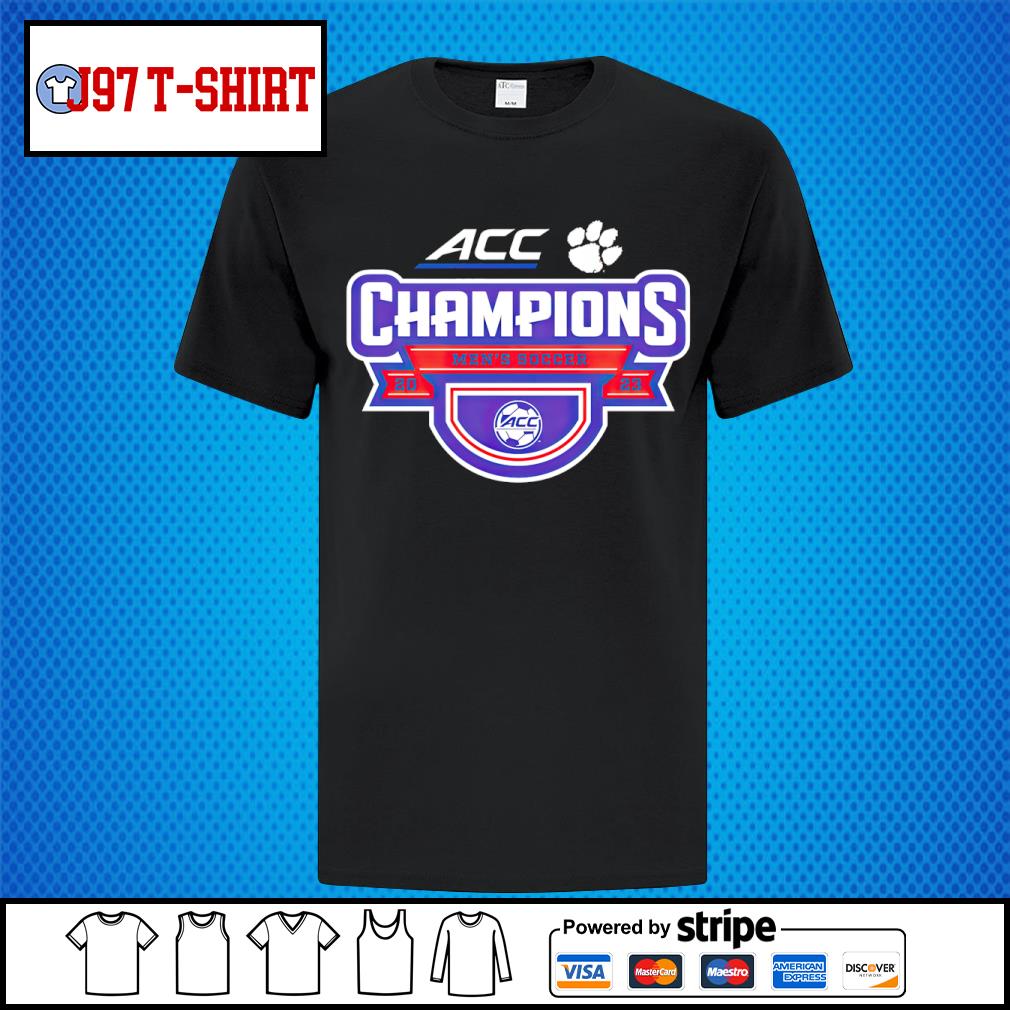 Clemson Tigers 2023 ACC Men's Soccer Conference Tournament Champions shirt